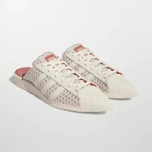 Adidas IVY PARK Cream Lace Pointy Mules